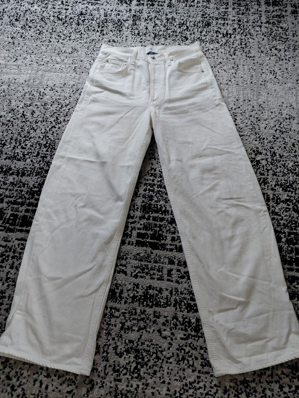 Citizens of Humanity Ayla Baggy Jeans 27 Crescent White Premium Vintage Wide Leg - Picture 6 of 16